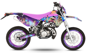 Kit déco 50cc Sherco HRD 2006-2012 Vice City | autocollants moto | personnalisation 50cc | armysctv