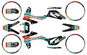 Kit déco Sherco 50cc 2017-2025 Army Bikelife | autocollants moto | personnalisation 50cc | armysctv