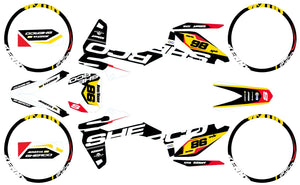 Kit déco Sherco 50cc 2017-2025 Army Kainam | autocollants moto | personnalisation 50cc | armysctv