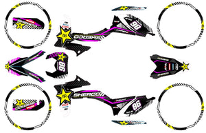 Kit déco Sherco 50cc 2017-2025 Rockstar | autocollants moto | personnalisation 50cc | armysctv
