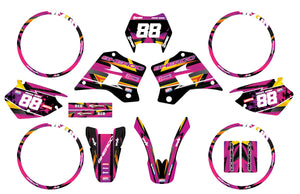 Kit déco Sherco HRD 50cc 1998-2005 Army Split | autocollants moto | personnalisation 50cc | armysctv