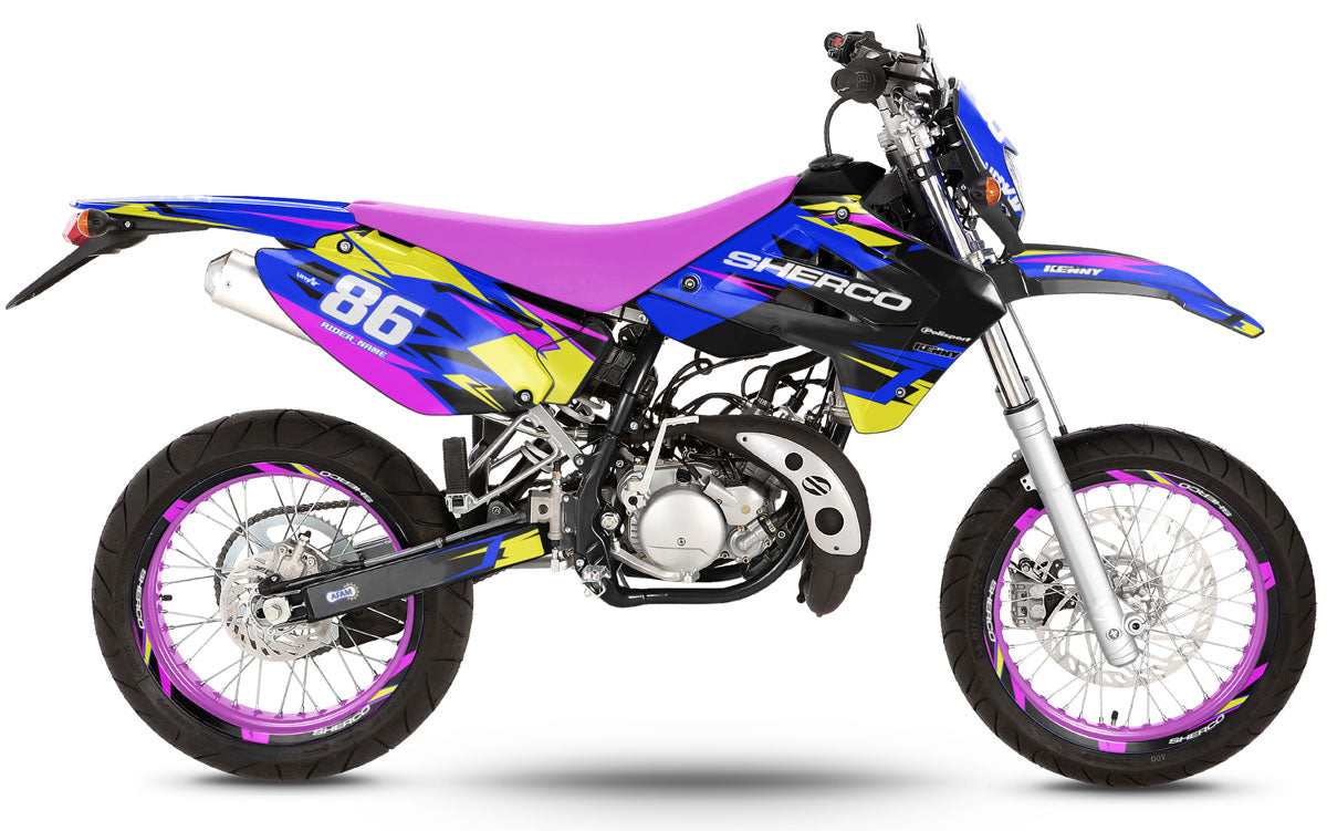 Dekor kit 50cc Sherco HRD 2006-2012 Army Tacker | Motorradaufkleber | Personalisierung 50cc | armysctv