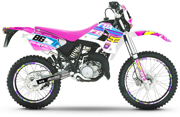 Kit déco 50cc Sherco HRD 1998-2005 Pink Fox