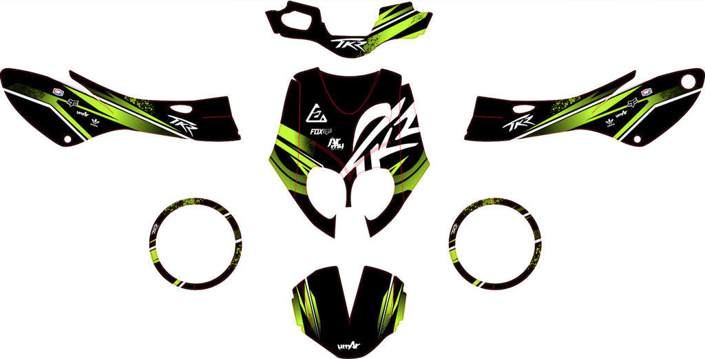 Kit déco 50cc Peugeot TKR / Trekker 2006-2014 Razer | autocollants moto | personnalisation 50cc | armysctv