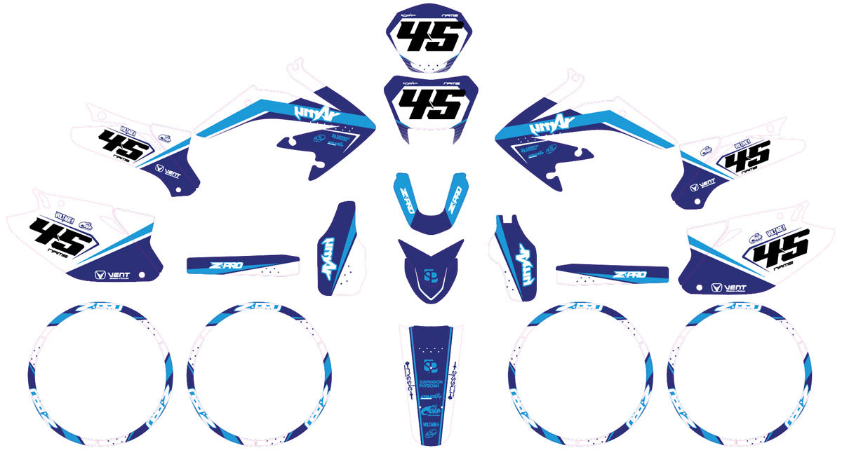 50cc Graphics kit Vent Derapage 2021-2022 Army Missile | motorcycle stickers | 50cc customization | armysctv
