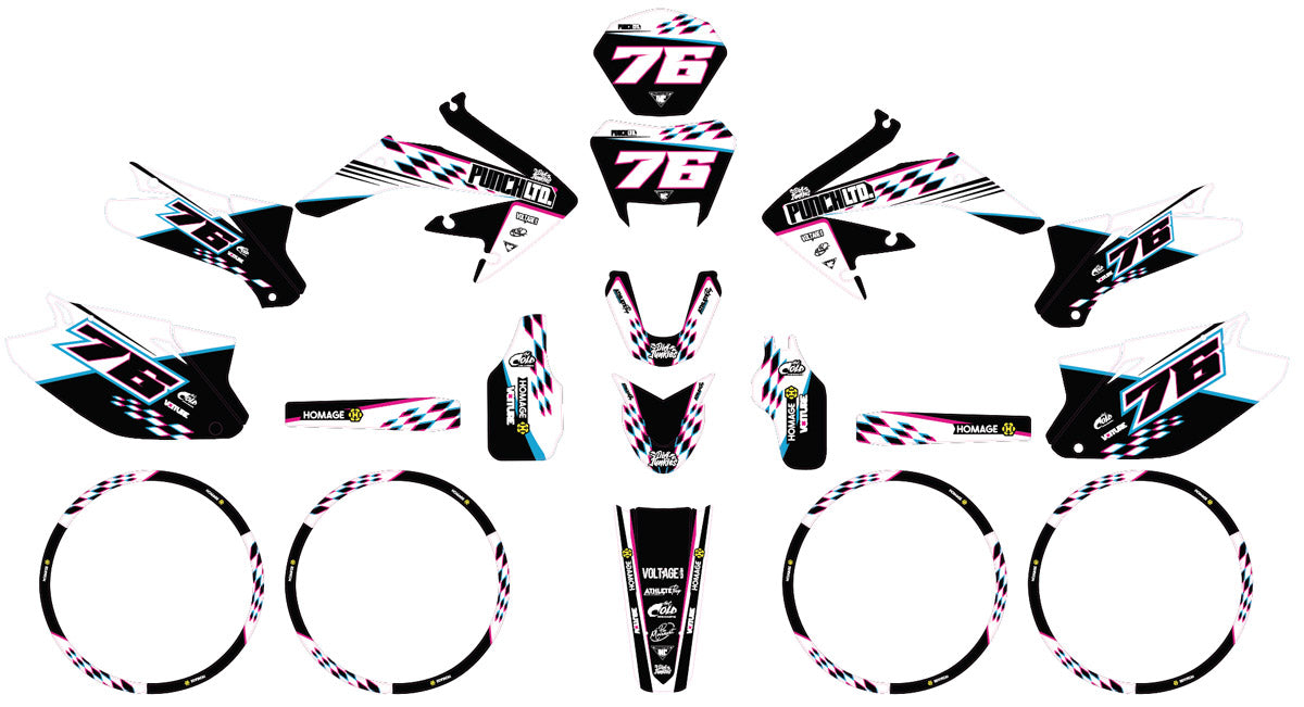 Kit déco 50cc Vent Derapage 2021-2022 Army Punch | autocollants moto | personnalisation 50cc | armysctv