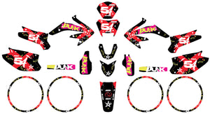 Kit déco 50cc Vent Derapage 2021-2022 Army Punk | autocollants moto | personnalisation 50cc | armysctv