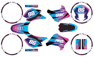 Kit déco 50cc Peugeot XP6 2004-2010 Blast | autocollants moto | personnalisation 50cc | armysctv