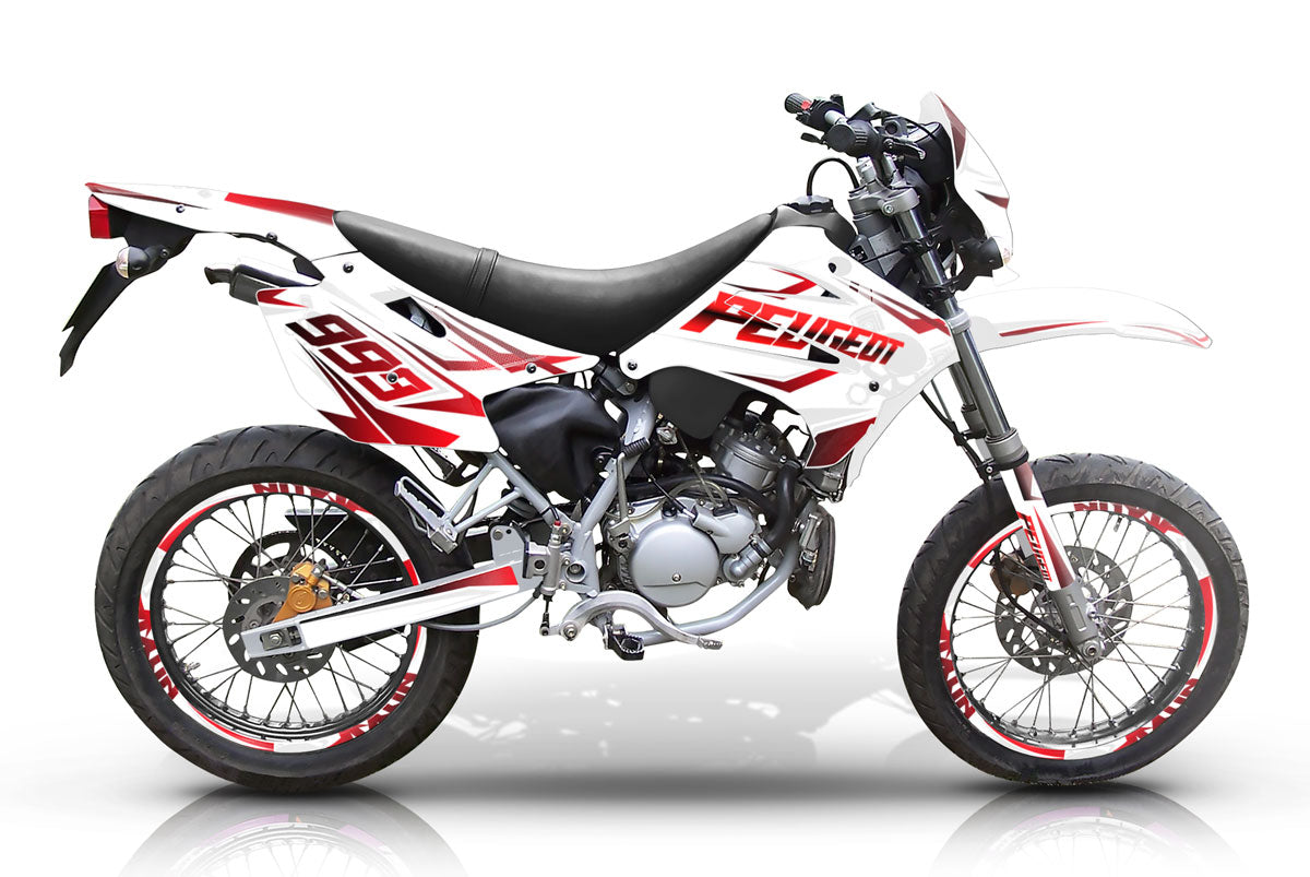 Kit déco 50cc Peugeot XP6 2004-2010 Cold | autocollants moto | personnalisation 50cc | armysctv