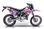 Kit déco 50cc Peugeot XP6 2004-2010 Vice City | autocollants moto | personnalisation 50cc | armysctv