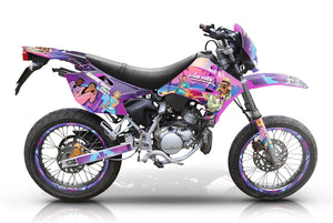 Kit déco 50cc Peugeot XP6 2004-2010 Vice City | autocollants moto | personnalisation 50cc | armysctv