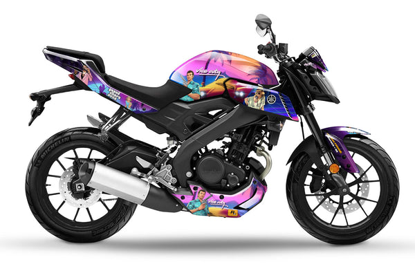 Kit déco Yamaha MT 125cc 2017-2019 GTA Vice City